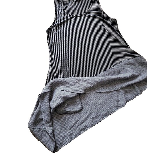 Alembika sleeveless asymmetric tunic Dress Size 3 Mixed Pattern black/white EUC - Picture 10 of 15